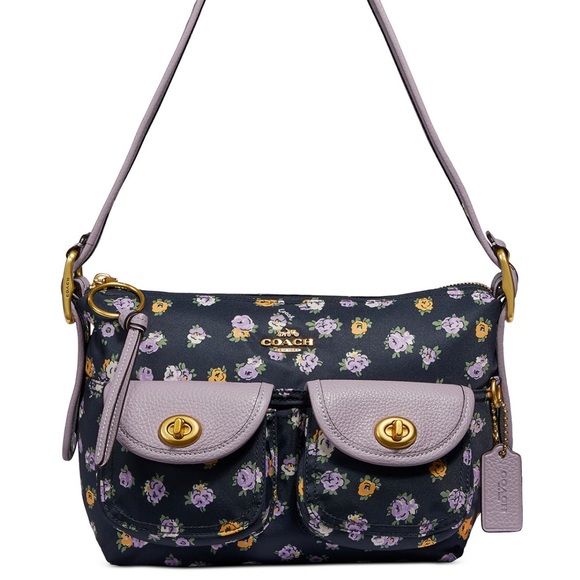 Coach vintage floral print shoulder bag - Picture 1 of 9